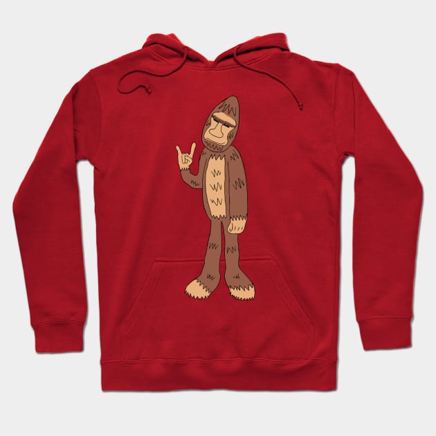 Rock on sasquatch Hoodie by OzOddball